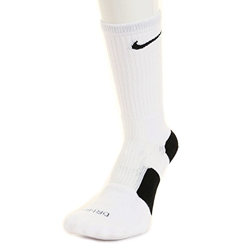 Nike – Elite – Basketball Crew – Calcetines – Mixta, Hombre, color blanco / negro, tamaño XL