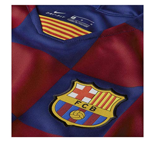 NIKE FCB Y Nk BRT Stad JSY SS Hm Camiseta, Unisex niños, Deep Royal Blue/Varsity Maize, M