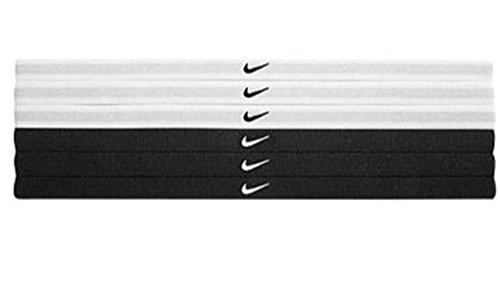 NIKE Swoosh - Diadema para Mujer, Mujer, N.JN.D6.010.OS, Blanco/Negro, Talla única Hombre
