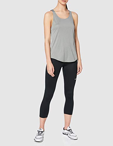 NIKE W Nk Dry Victory Elastika Tank Camiseta sin Mangas, Mujer, Iron Grey/Pure/(Black), XS
