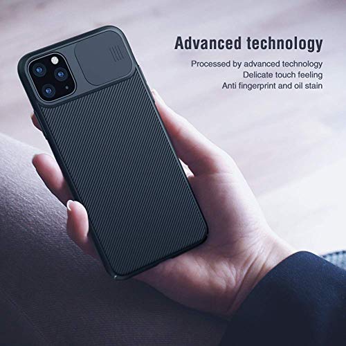 NILLKIN Funda para iPhone 11 Pro MAX 6.5", [Protección de la cámara] Estuche híbrido Parachoques Premium no voluminoso Delgado Funda rígida para PC para iPhone 11 Pro MAX 6.5" (2019) Negro
