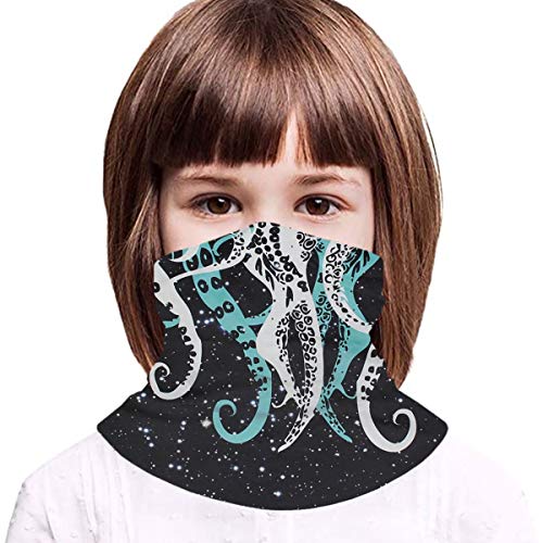 Niños Cara Protector Toalla Pulpo Pies Galaxy Sky 3d Impreso Sunproof Transpirable Cuello Bufanda Para Al Aire Libre O Uso Diario
