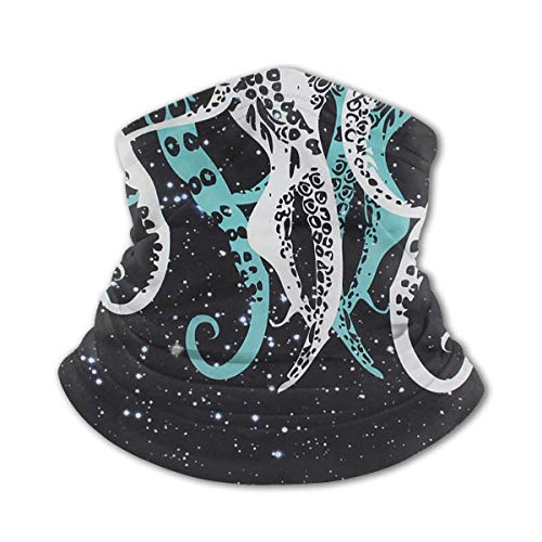 Niños Cara Toalla Protectora Con Interior Poket Pulpo Pies Galaxy Sky 3d Impreso Sunproof Transpirable Cuello Bufanda Para Al Aire Libre O Uso Diario