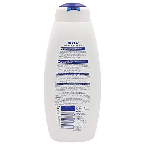 NIVEA 80979 Gel 750ML Care & Orange, Negro, Estandar