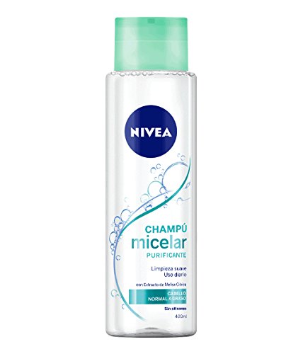 NIVEA Champú Micelar Purificante - 4 Recipientes x 400 ml - Total: 1600 ml