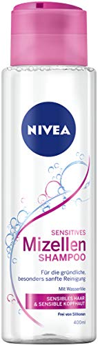 Nivea Champú Mizellen para cabello sensible, sin silicona, 1 unidad (400 ml)