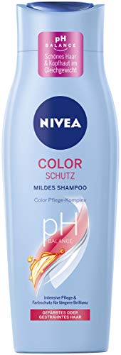 Nivea - Champú suave Color Schutz (250 ml), cuidado suave con complejo de cuidado del color para un cabello sano teñido
