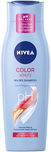 Nivea - Champú suave Color Schutz (250 ml), cuidado suave con complejo de cuidado del color para un cabello sano teñido