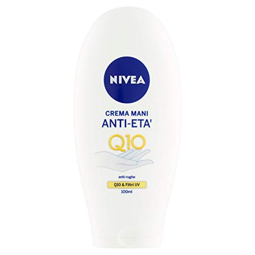 Nivea Crema Manos Ampollas hidratantes Q10 Plus con filtros UV – 6 Paquetes de 100 ml – Total: 600 ml