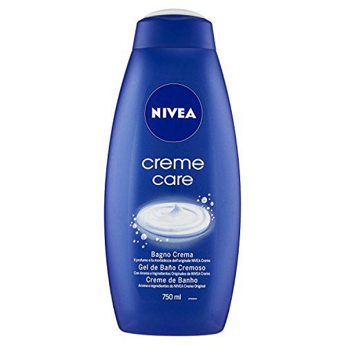 NIVEA Creme Care Gel de Ducha (1 x 750 ml), gel hidratante corporal con la fragancia de NIVEA Creme, gel para ducha cremoso para tener una piel suave