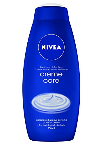 NIVEA Creme Care Gel de Ducha en pack de 12 (12 x 750 ml), gel hidratante corporal con la fragancia de NIVEA Creme, gel para ducha cremoso para tener una piel suave