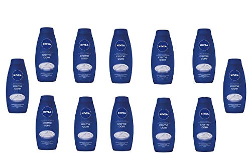NIVEA Creme Care Gel de Ducha en pack de 12 (12 x 750 ml), gel hidratante corporal con la fragancia de NIVEA Creme, gel para ducha cremoso para tener una piel suave