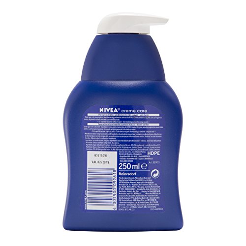 NIVEA Creme Care Jabón líquido, jabón de manos con la fragancia de NIVEA Creme, jabón cremoso para una piel suave e hidratada - 1 x 250 ml