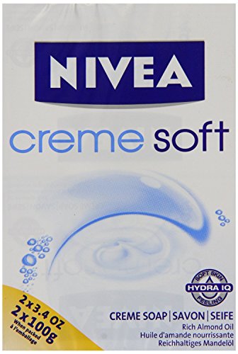 Nivea Creme soft - Jabón - 6 packs de 2 (2x6 unidades)= 12 - Version importada (Alemania)