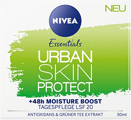 Nivea Cuidado con factor de protección Protección contra el medio ambiente Influencias elevado, luz de día, Urban Skin Protect, 3 Pack (3 x 50 ml)