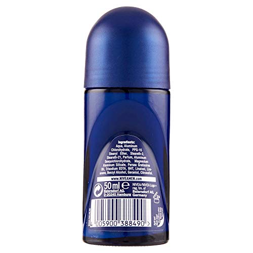 Nivea Dry Impact Men Desodorante Roll-On - 6 paquetes de 50 ml