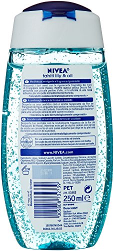 NIVEA – Gel Ducha, aroma de plumería y perlas de aceite – 250 ml (4005808732739)