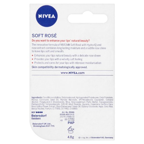 Nivea labios suave rosa blister