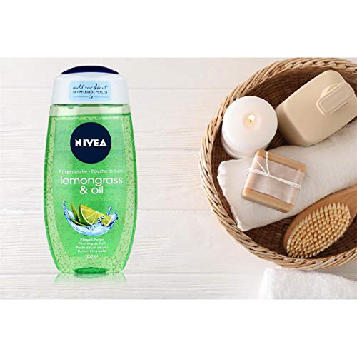 Nivea - Lemongrass & oil, aceite de ducha, pack de 4 (4 x 250 ml)