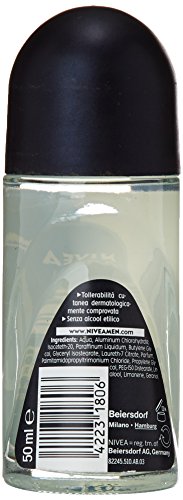 Nivea Men Deodorante, Invisible For Black & White Deo Roll-On - 160 g