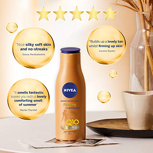 NIVEA NIVEA Body Q10 - Hidratante corporal gradual bronceado de feria a mediana
