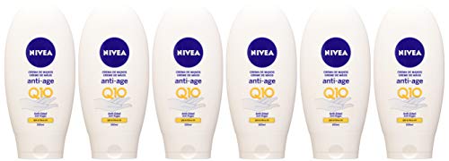 NIVEA Q10 Crema de Manos Antiedad en pack de 6 (6 x 100 ml), crema con coenzima Q10 y filtros UV, crema antiedad para reducir los signos del envejecimiento