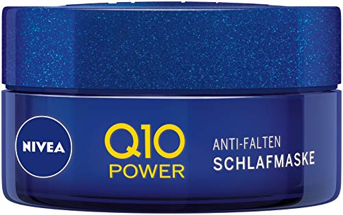 Nivea Q10 Power Antiarrugas antiarrugas en paquete de 1 unidad (1 x 50 ml), mascarilla facial reafirmante y nutritiva, cuidado facial fresco para una piel reparada y revitalizada por la mañana.
