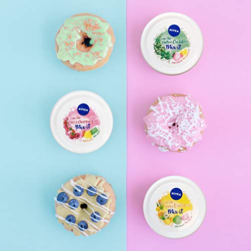 NIVEA Soft Mix It Berry Charming (1 x 100 ml), crema hidratante con fragancia de fresas y frambuesas, crema multiusos para el cuidado de la piel de manos, cara y cuerpo