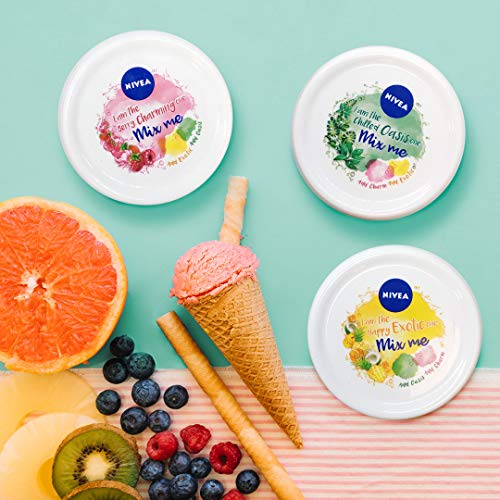 NIVEA Soft Mix It Chilled Oasis (1 x 100 ml), crema hidratante con fragancia de menta y hojas verdes, crema multiusos para el cuidado de la piel de manos, cara y cuerpo