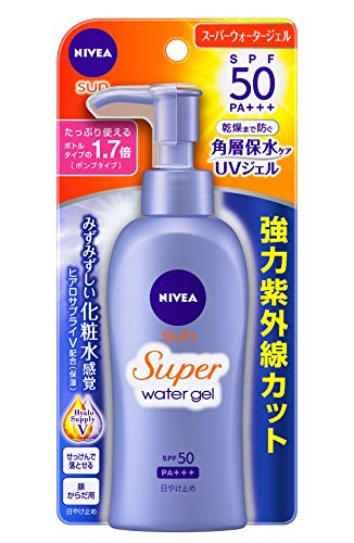 Nivea Sun Protect Super Water Gel SPF 50/PA+++ (Face & Body)Pump Type 140 g (Japan Import)