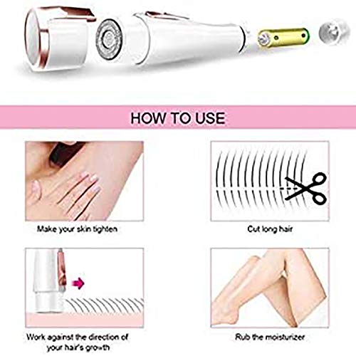 No Recortadora Femenina USB Recargable,depiladora Recargable Hombre,Mujer Eléctrico Cuchilla para el Bikini Pubis Debajo del Brazo para Piel Sensible