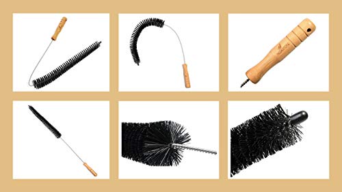 Noa Store Secadora de ropa pelusa Vent Trampa cepillo más limpio de gas de escape eléctrico de Prevención de Incendios - Hecho de acero inoxidable (paquete de 1)