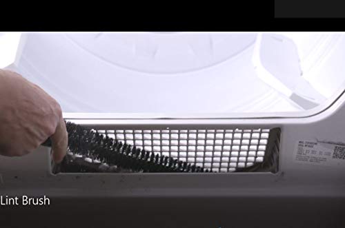 Noa Store Secadora de ropa pelusa Vent Trampa cepillo más limpio de gas de escape eléctrico de Prevención de Incendios - Hecho de acero inoxidable (paquete de 1)