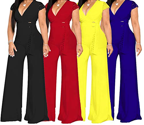 NOBRAND Mono sin mangas para mujer Rojo rosso L