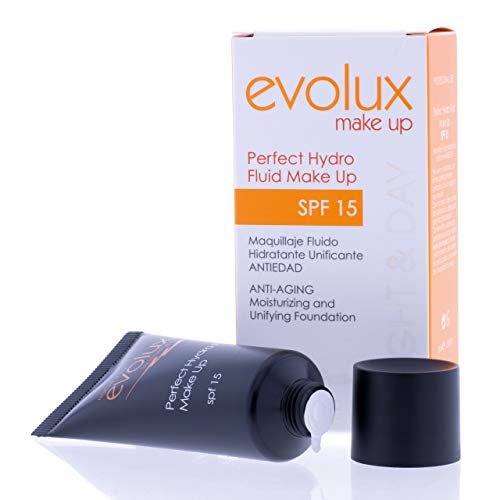 NOCHE Y DÍA EVOLUX BY NIGHT AND DAY Maquillaje Fluido Hidratante Unificador, 35 ml, Pack de 1