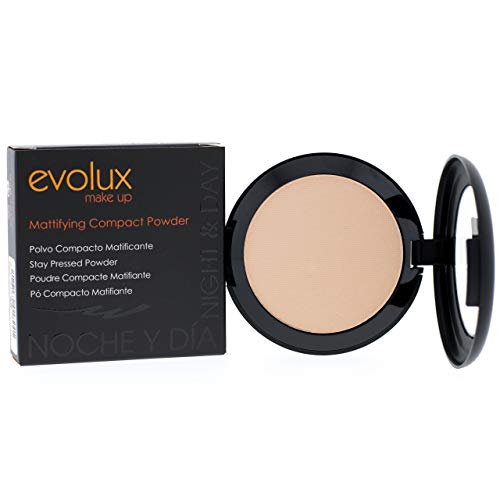 NOCHE Y DÍA EVOLUX BY NIGHT AND DAY Maquillaje Polvo Compacto Matificante, 12 gr, Pack de 1