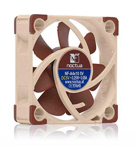 Noctua NF-A4x10 5V, Ventilador Silencioso, 3 Pines, Versión de 5V (40x10 mm, Marrón)