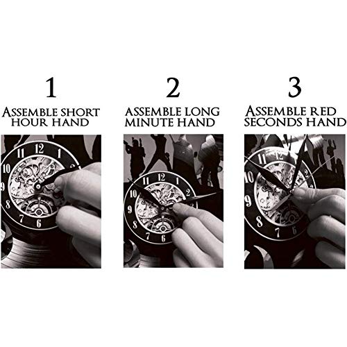 NOEzyf Mito Grecia Sea God Record Reloj De Pared Vintage Conchology Art Vinyl Record Clock Mitología Neptuno Dios Poseidón Reloj De Pared Griego