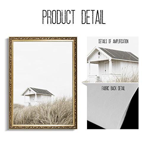 Nordic Reed Wheat House Leaf Art Canvas Painting Living Room Home Poster Mural Decoration 60X80 cm