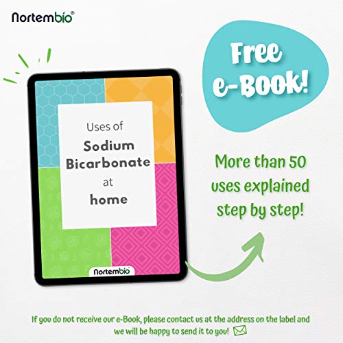 Nortembio Bicarbonato de Sodio 6kg, Insumo Ecológico de Origen Natural, Libre de Aluminio, EBook Incluido.