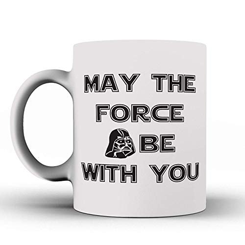 Not Applicable Que la Fuerza te acompañe Luke Leila Han Solo Taza Divertida Tu Imperio te Necesita Star Wars de inspiración Jedi Yoda Chuvaka Star Wars Taza Blanca Que tengas un Buen día