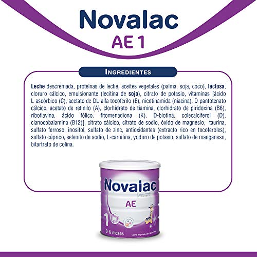 NOVALAC AE 1 Antiestreñimiento,  leche infantil para lactantes 800G