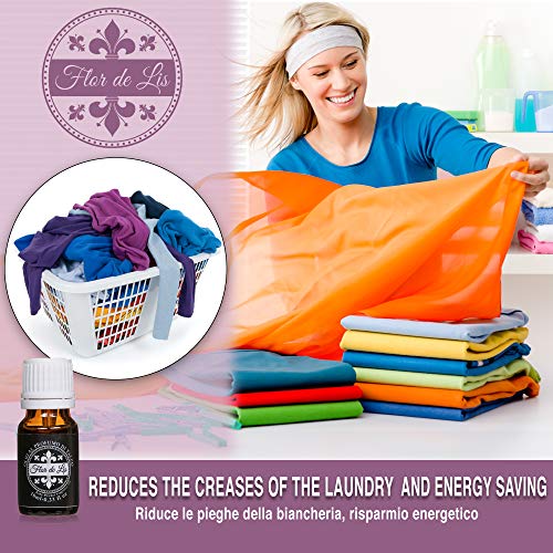 Novedad bolas para secadora de lana con aceite con perfume de talco exclusivo, suavizante de la ropa y bolas con perfumador para la colada, ovillo para recoger el pelo, accesorios para su lavado