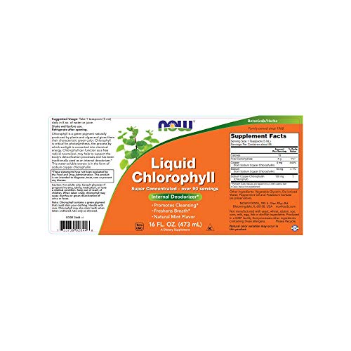 Now Foods Desodorante Interno Chlorophyll Liquid - 473 ml