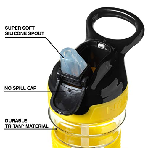 Nuby Capitán Quench Active Bebé Taza 360 ml, Amarillo (Yellow Emoji)