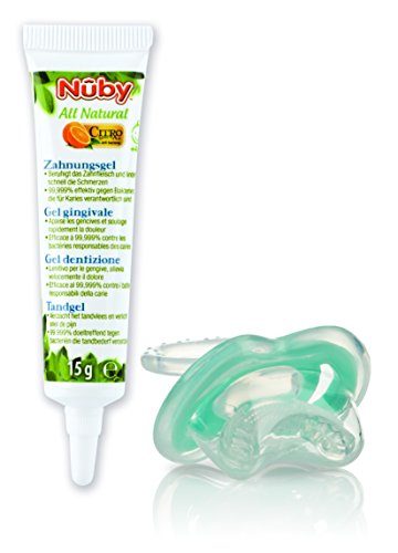 Nuby CG23015ARENPOSP Gel de Dentición Citroganix y Gum Eez, 15 g