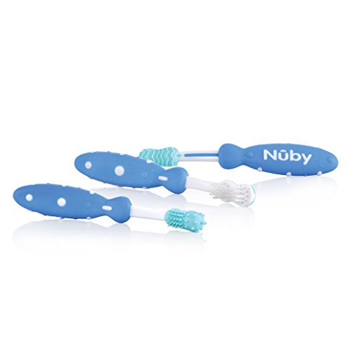 Nûby ID754 - Juego 3 cepillos de dientes (surtido)