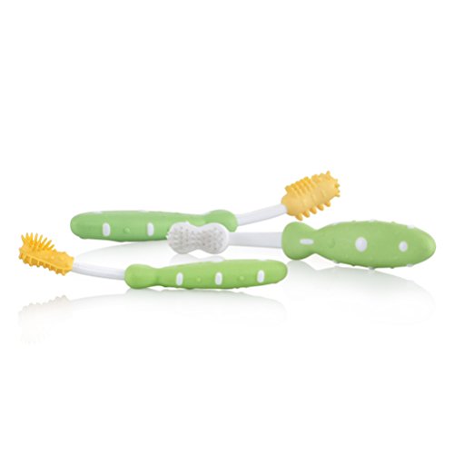 Nûby ID754 - Juego 3 cepillos de dientes (surtido)