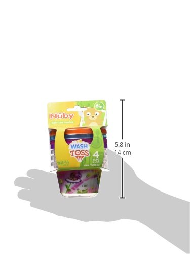 Nuby ID94044 - Set 4 de recipientes herméticos