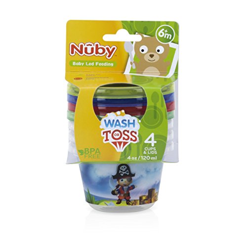 Nuby ID94044 - Set 4 de recipientes herméticos